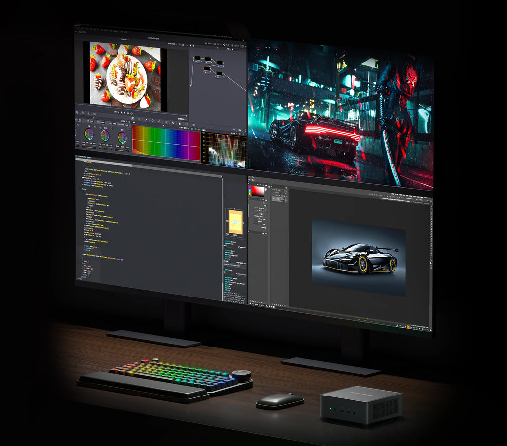 MINISFORUM UM890 UM880  UM790 Pro XTX Gaming PC Ryzen 9 7940HS 8945HS 2*DDR5 5600MHz 2*PCIE WiFi6 Win11 Desktop Computer Mini PC