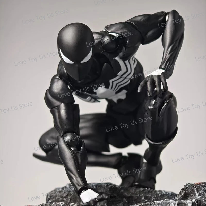 Original Mess Toys Spider Man Symbiote Spiderman Messtoys Black Suit Neighbor Scarlet Spider Anime Action Figure Gifts Toys
