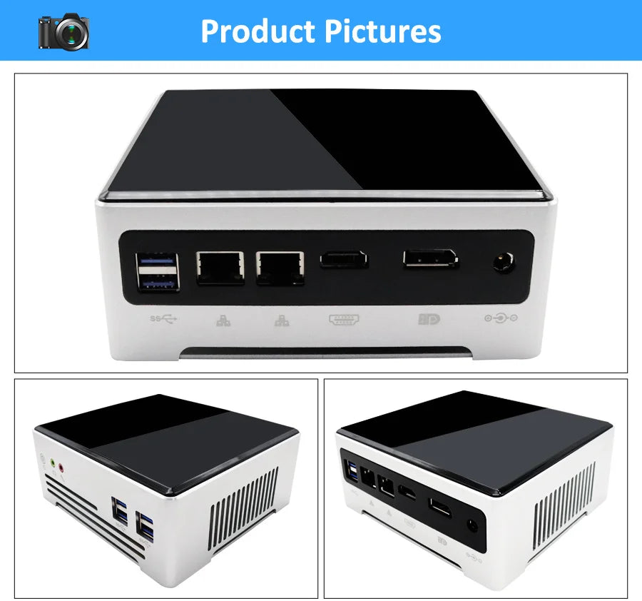 Mini PC Intel Core I7 10870H 10th Dual Lan HD DP1.2 Windows 10 Home Office Business Gaming Desktop Computer 16G DDR4 1TB NVME