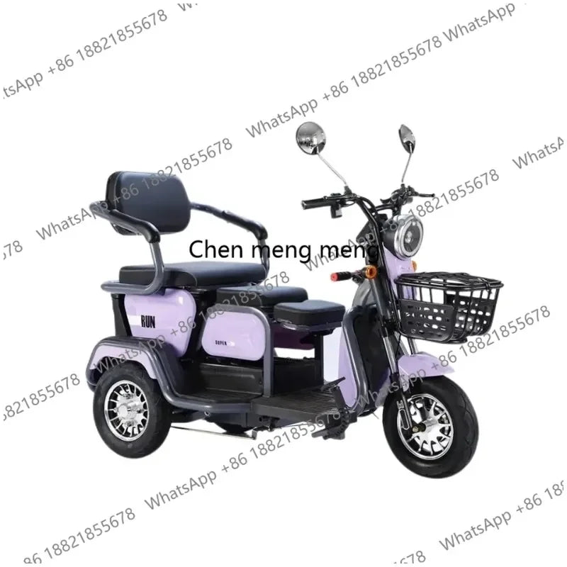 D185 New Three-wheeled Electric Bicycle Ticycle 48V/60V Three-wheeled Electric Motorcycle