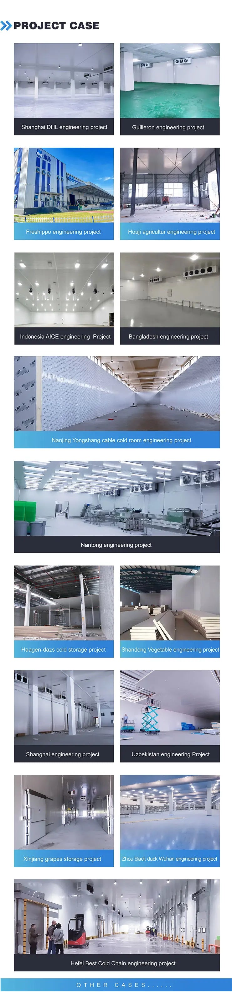 Multi-Functional Cold Room System Cold Storage Room for Fruit and Vegetable Warehouse