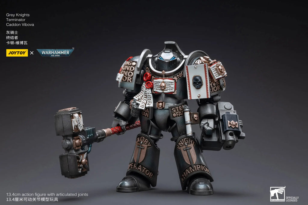 JOYTOY Warhammer40k 1/18 Action Figure Mecha Grey Knight Nemesis Dreadknight Anime Figures Toys Model Gift