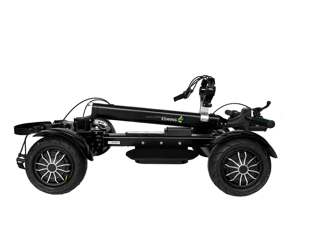 2025 Popular Professional Golf Caddy 2400w Single 4 Wheels Folding Electric Scooter Golf Cart