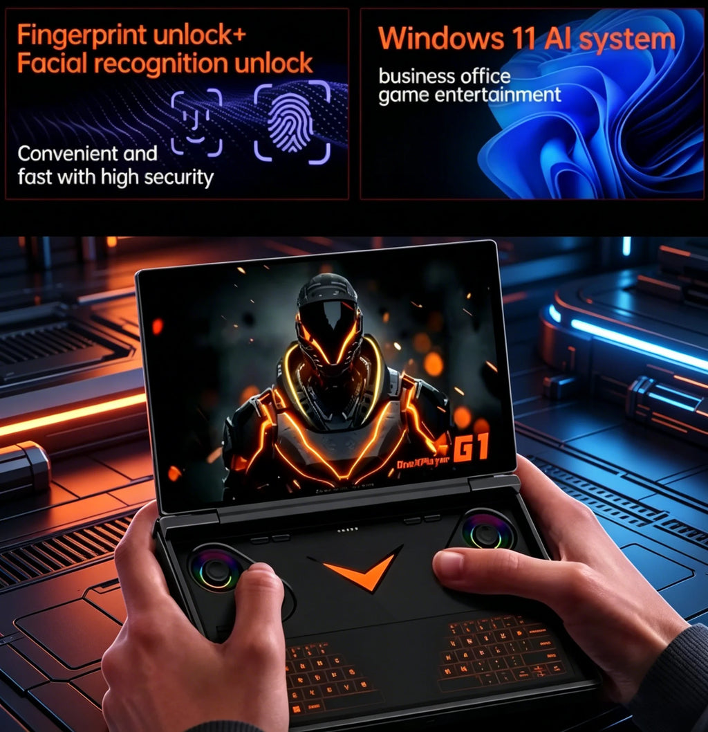 OneXPlayer G1 8.8" AMD Ryzen AI 9 HX 370 Handheld Gaming Console 2-in-1 Laptop Portable UMPC with Magnetic Keyboard