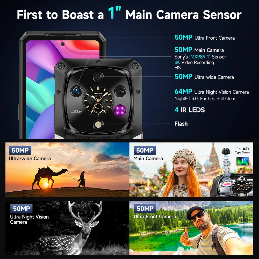 【World Premiere】Ulefone Armor 28 Ultra 5G AI Rugged Phone 1TB ROM+32GB RAM Android Smartphone AMOLED 6.67" 10600mAh Mobile phone