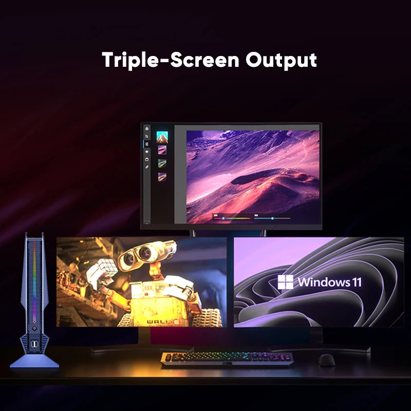 Topton Gaming Mini PC Intel i9 13900H 12900H i7 13700H 12700H Nvidia RTX4060 3050 8G Desktop Gamer Mini Computer Win11 Pro WiFi6