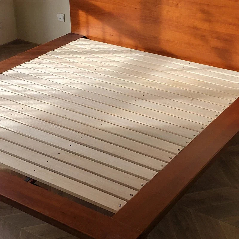 European Headboard Bed Frame Double Wood Elegant Nightstands Twin Bed Frame Queen Size Full Cama Moderno Lujo Home Furniture