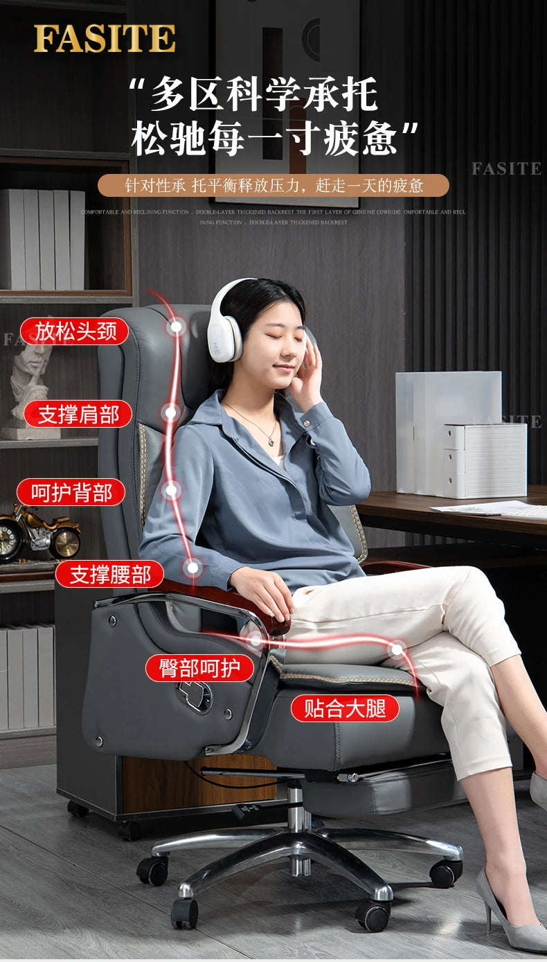 Ofice Chair Recliner Scorpion Gaming Leather Pedicure Ofice Chair Luxury Ergonomic Sedia Ergonomica Furnitures reliable