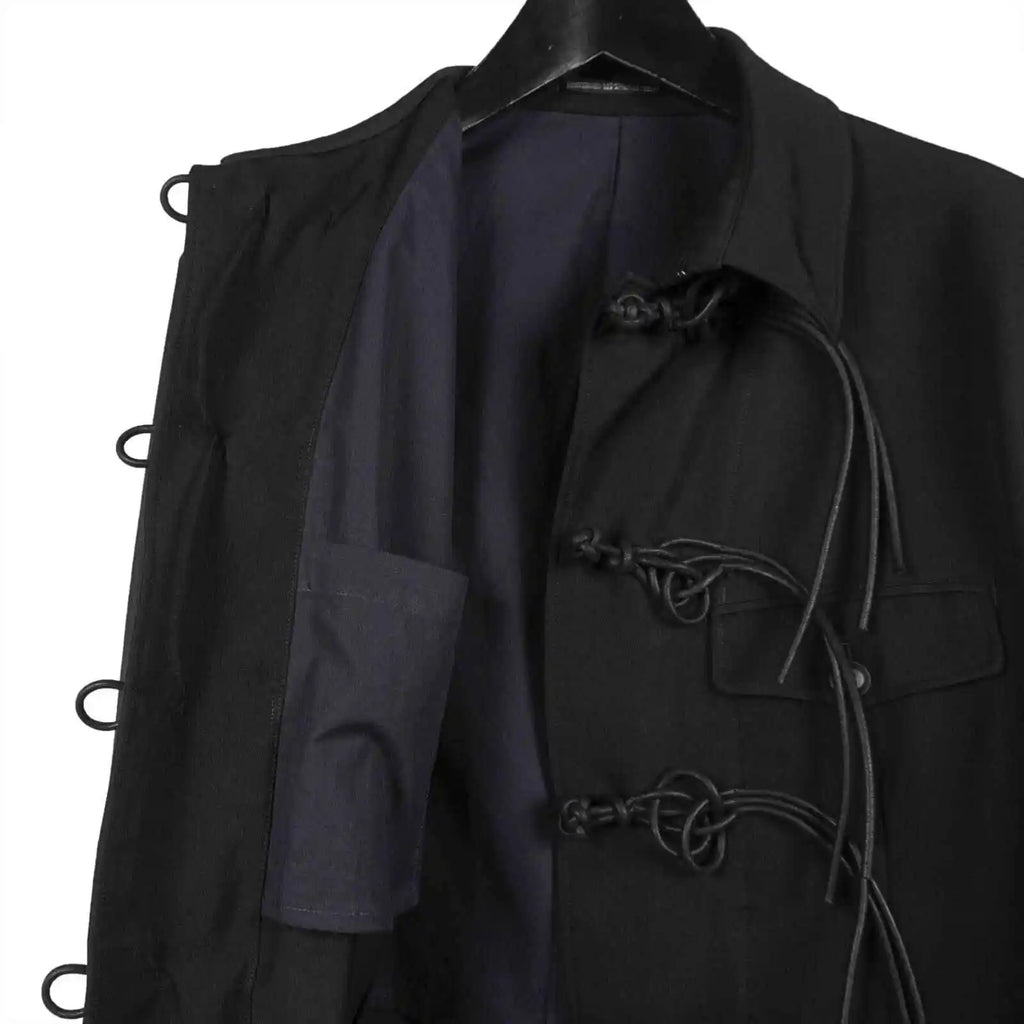 TOP-YAMAMOTO Japanese original design Dark niche men loose Chinese knot button jacket