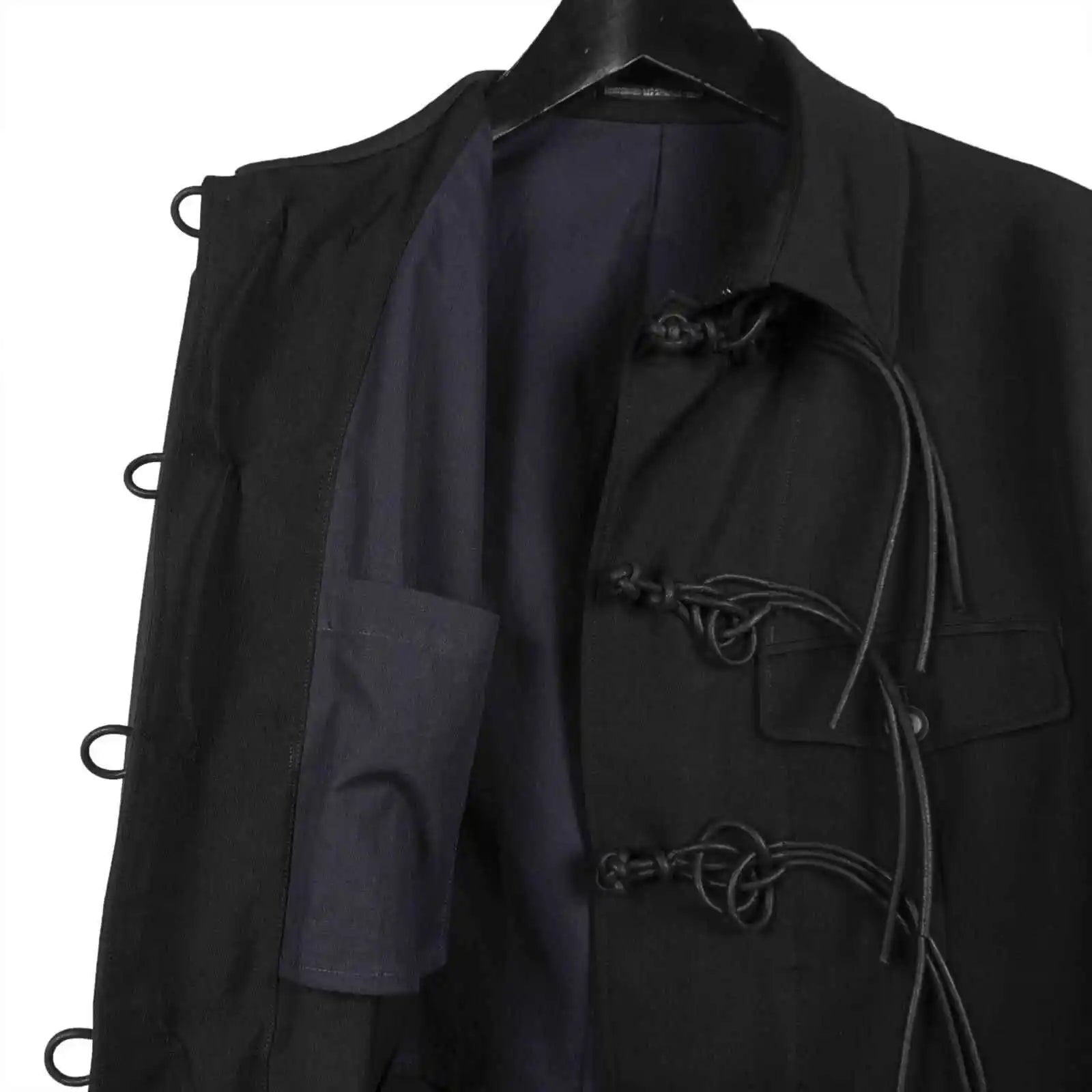 TOP-YAMAMOTO Japanese original design Dark niche men loose Chinese knot button jacket