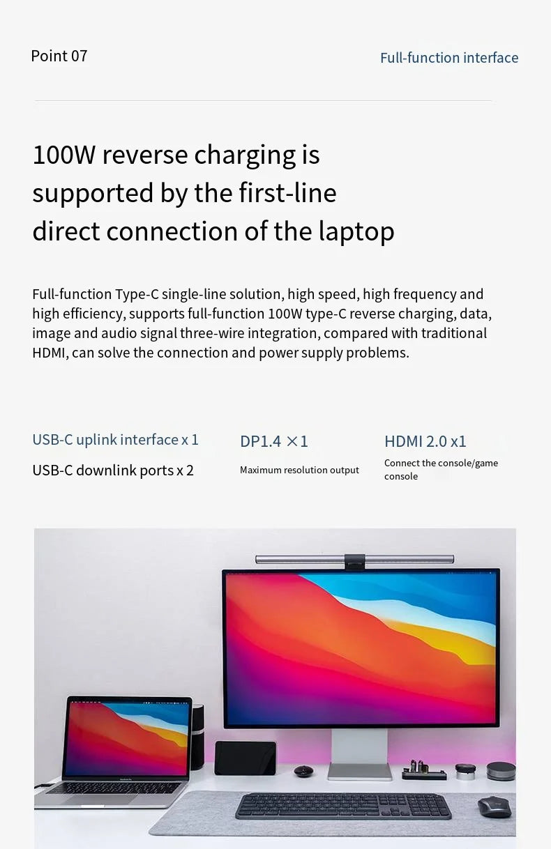 32 Inch LED Monitor 4K 3840*2160 HDR10 Feature 60Hz USB-C FOR MAC 100W HDR10 139PPI matt screen Display kuycon P32UB hole style