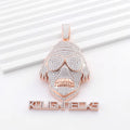 Provence 3D Man's Hip-Hop Pendant DEF/VS lab diamonds Streetwear Jewelry DIY Logo KGold Rapper Parties Accessories Custom