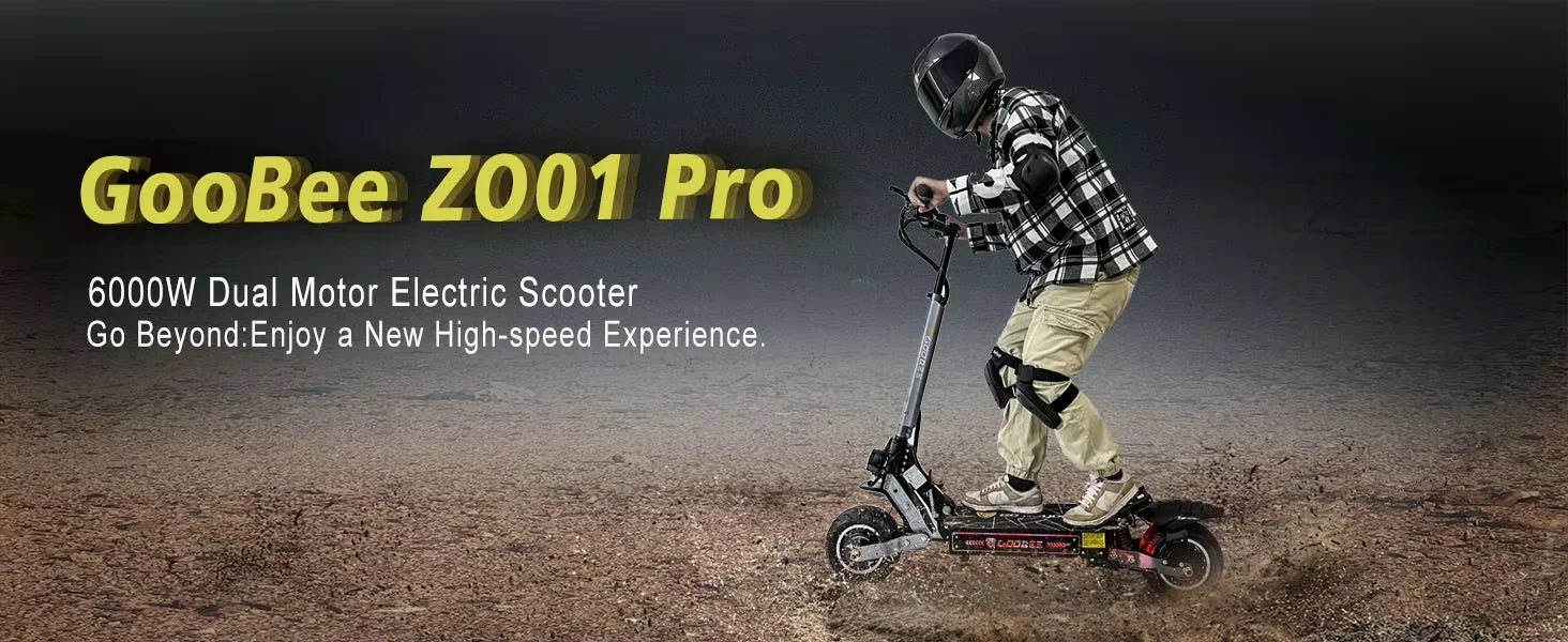 ZonDoo Pro 6000W 60V 38AH Dual Motor Electric Scooter Max Speed 95KM/H Max Mileage 90-110km 11 Inch Road Tyre Electric Scooter