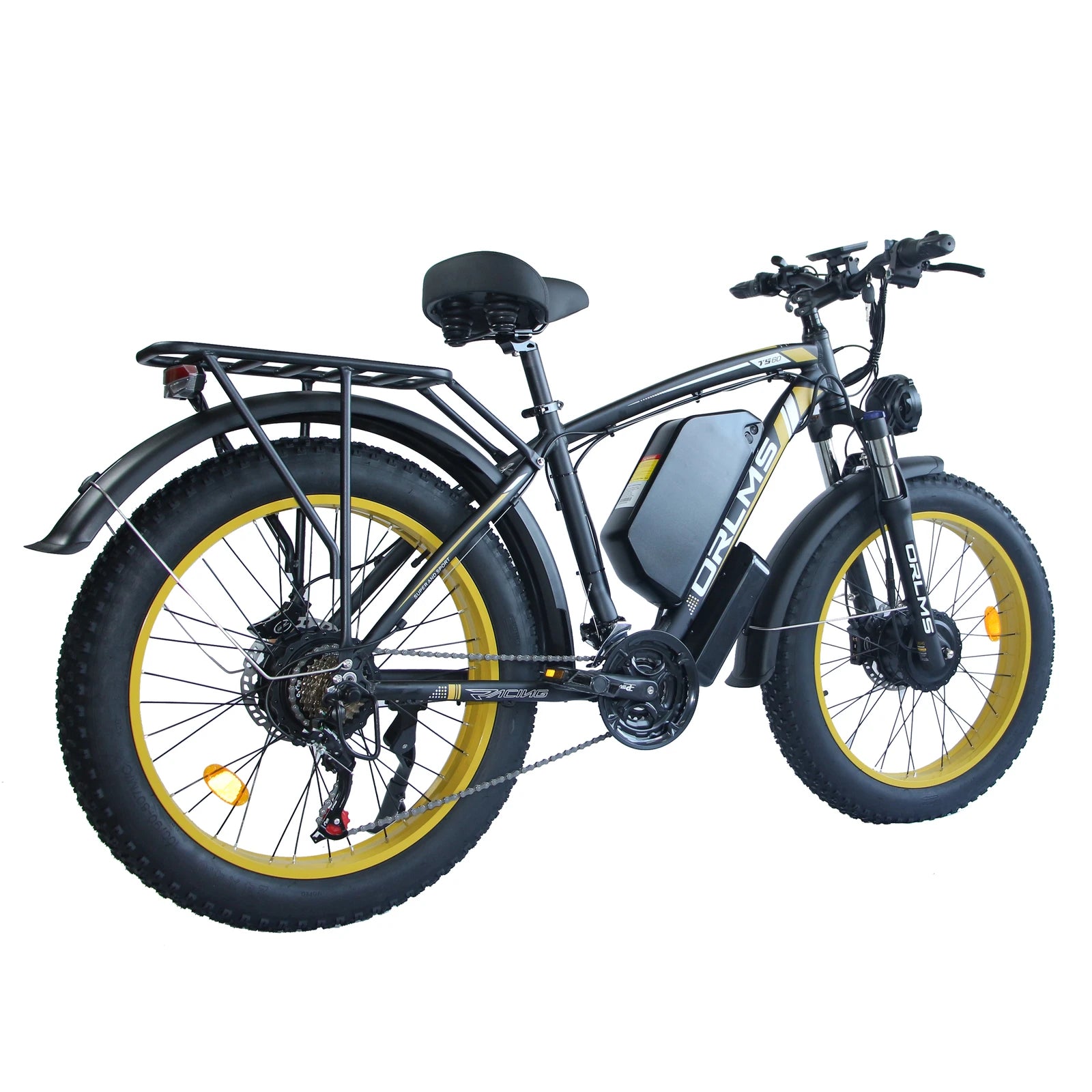 New Dual Motor 26" Electric Bike 3000W Peak E-Bike Bicycle  60V 25AH Fat Tyre