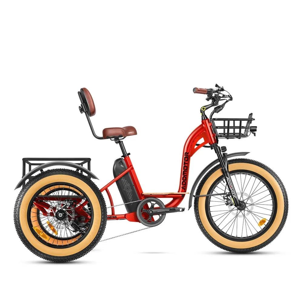 Electric Trike 750W 20AH 85 MI M-340 Step-Thru ADDMOTOR 3 Wheel E-bike for Adult
