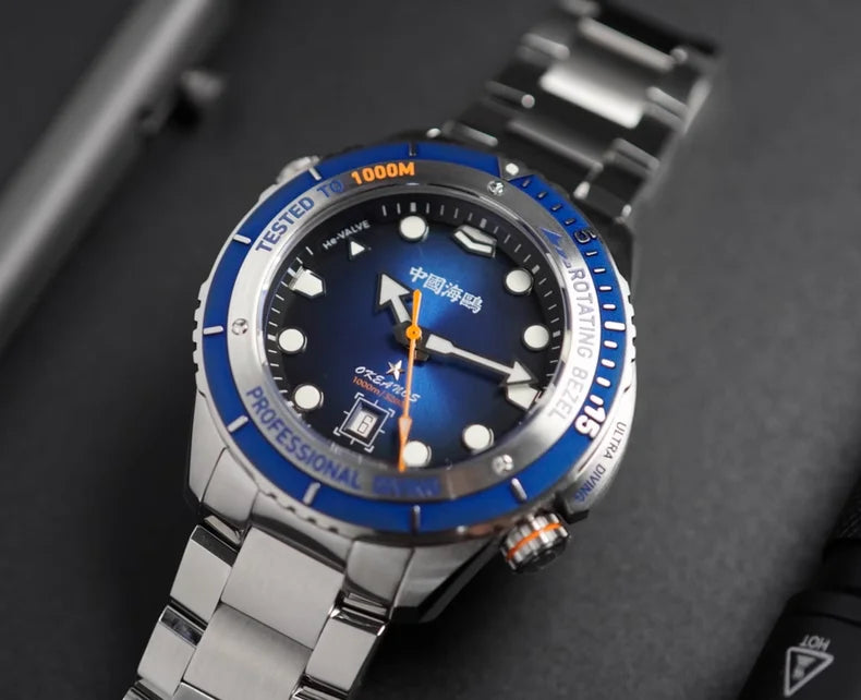Seagull Deep Ocean Professional Diving Automatic Men's Watch 1000M Waterproof ST2130 Helium Escape Valve Sapphire Crystal 1217