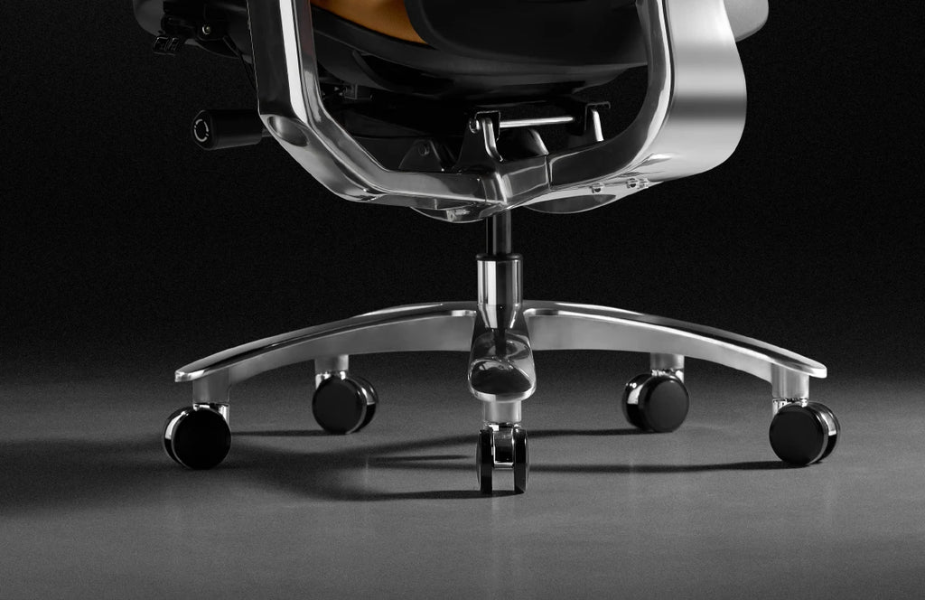 Luxury Modern Office Chair Wheels Orange Leather Computer Ergonomic Desk Chairs Recliner Swivel Sedia Ufficio Furniture