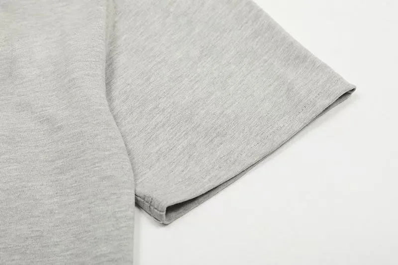 FW25 Double Line Jogging Set Men's Hoodies Luxury Design Front and Rear Silicone Letter Hoodies High Street Couple Pullover Set
