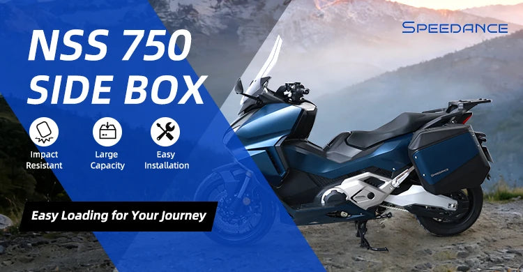 Suitable for Honda Forza 750, motorcycle side cases, quick-release & quick-install, OEM mold, no-drill & damage-free installatio