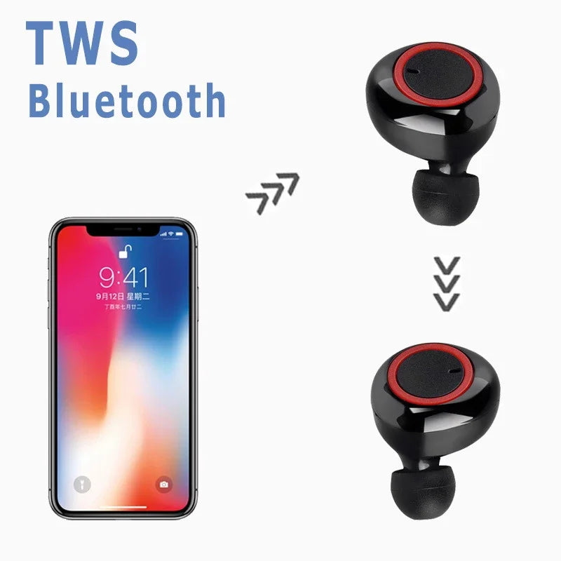 Y50 TWS Wireless Bluetooth Headset Bluetooth Headphones Gaming Headset Microphone in-ear Wireless Earbuds for Xiaomi Earphones
