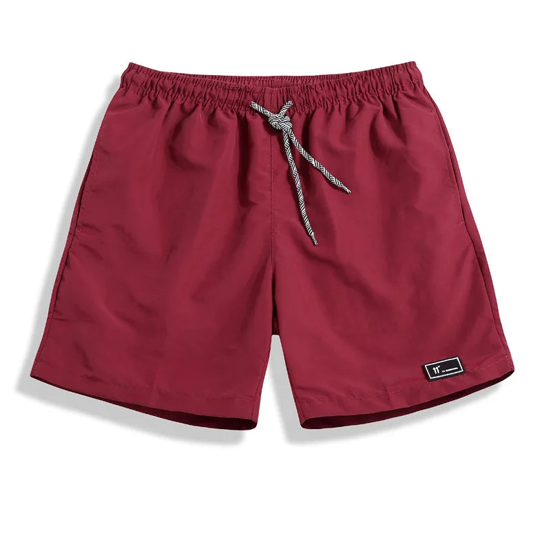 Casual Men's Summer Breeches Shorts Quick Dry Men Black Boardshorts Homme Classic Brand Clothing Beach Shorts Male