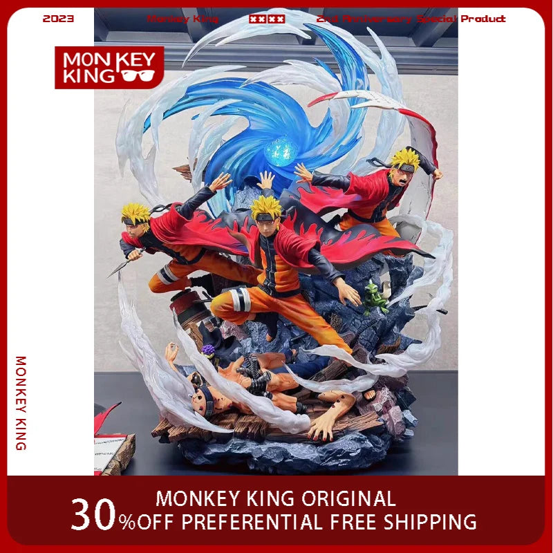 30cm Anime Peripherals Figure Uzumaki Naruto Can Glow Anime Model Collect Pvc Desktop Ornament Decorations Children Toys Gift