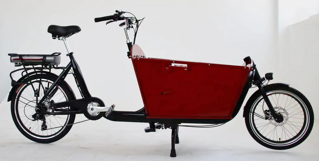 20'' Big Volume Two Wheels Pets Kids Carrier Goods Electric Bicycle Long Family Cargo Ebike Cargo Bike Electric