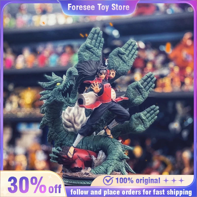 46CM Clouds Studio Naruto Anime Figurines Shodai Hokage Thousand Hand Pillar Senju Hashirama  Action  Figure Desktop  Decoration