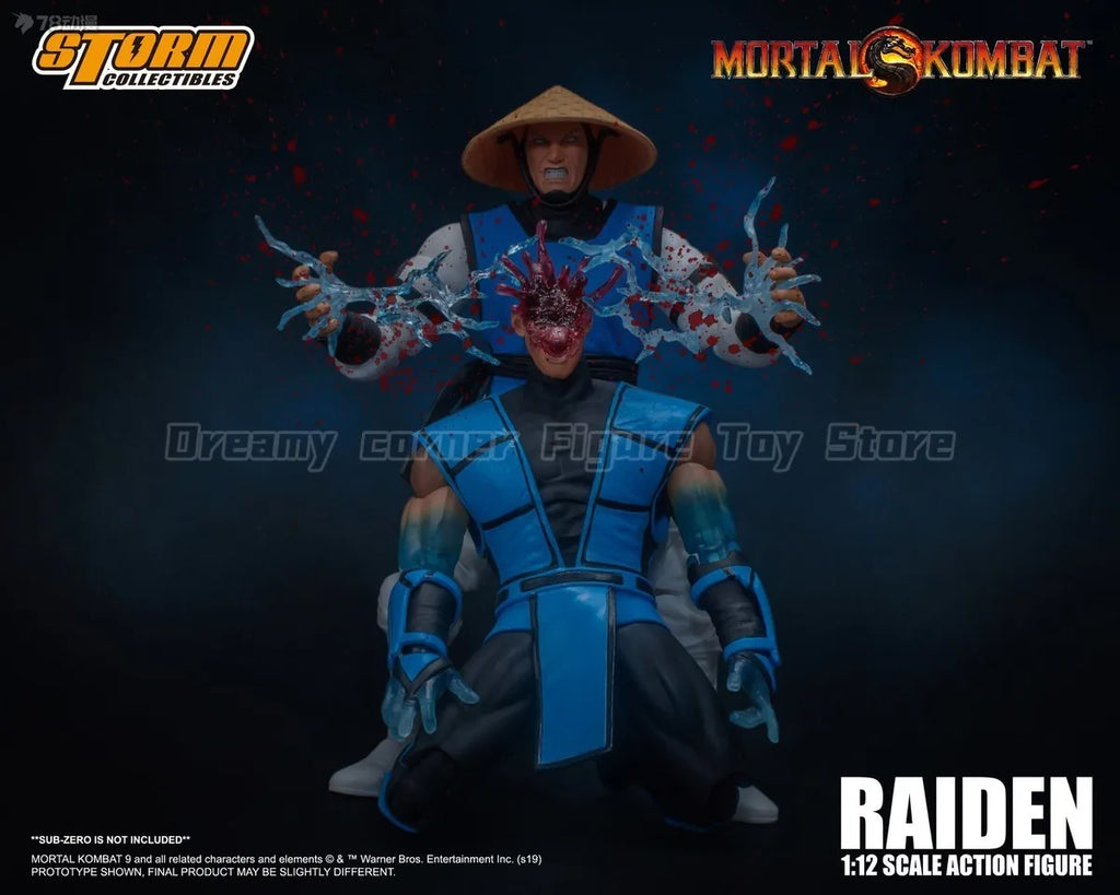 【In Stock】Original STORM COLLECTIBLES Mortal Kombat Series RAIDEN 1/12 Action Figure Toy Model Gift