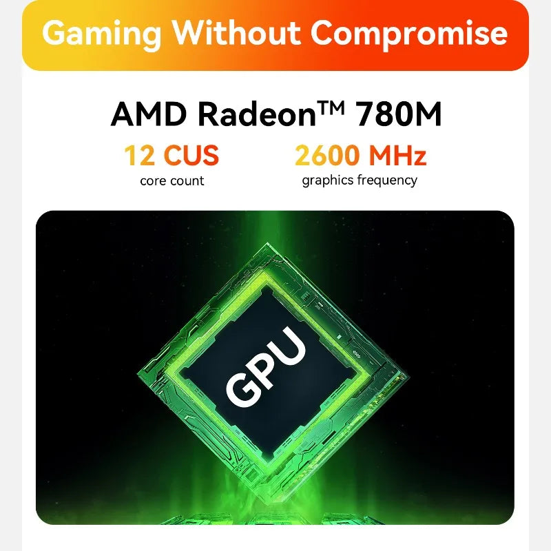 Beelink SER9 Pro AMD Ryzen AI 9 HX 370 / R7 H255 Powerful AI PC LPDDR5X 8000MHz Mini Gaming PC NVMe SSD Desktop Gamer Computer