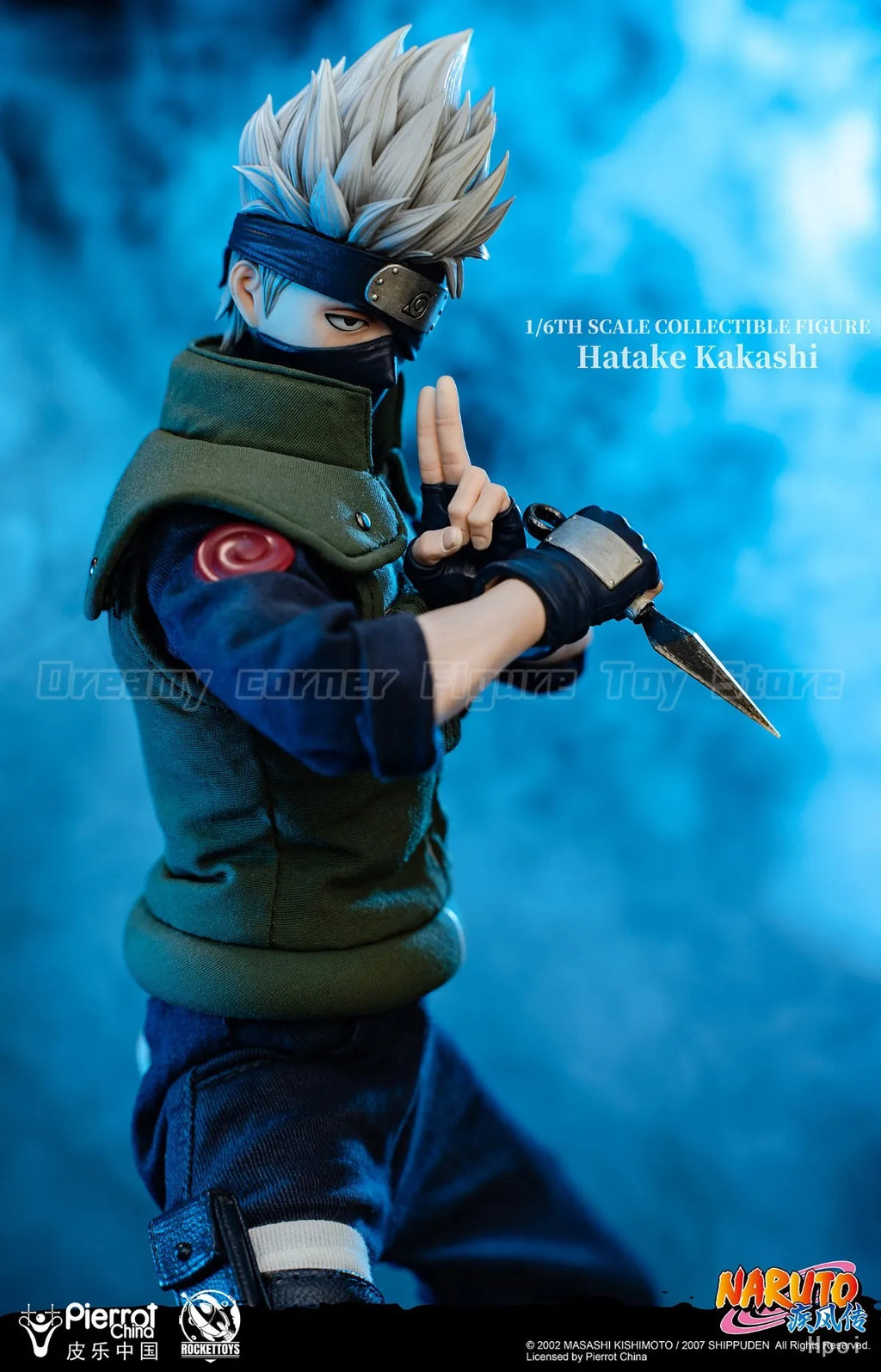 【In Stock】RocketToys ROC-004 NARUTO Shippuden Hatake Kakashi 1/6 Action Figure