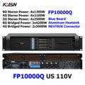 FP10000Q Copper Heatsink 10000W RMS Professional Digital Amplifier 2500Wx4 FP 10000Q  2U High Power For Subwoofer Speaker