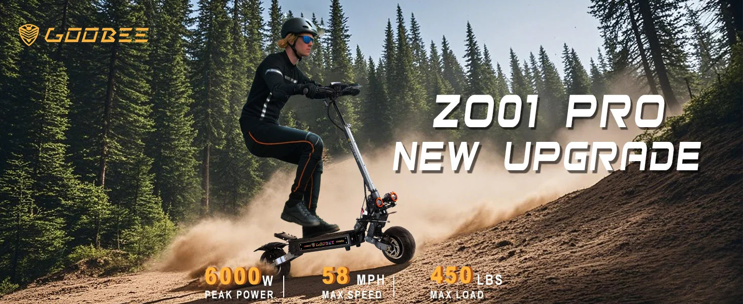 ZonDoo Pro 6000W 60V 38AH Dual Motor Electric Scooter Max Speed 95KM/H Max Mileage 90-110km 11 Inch Road Tyre Electric Scooter