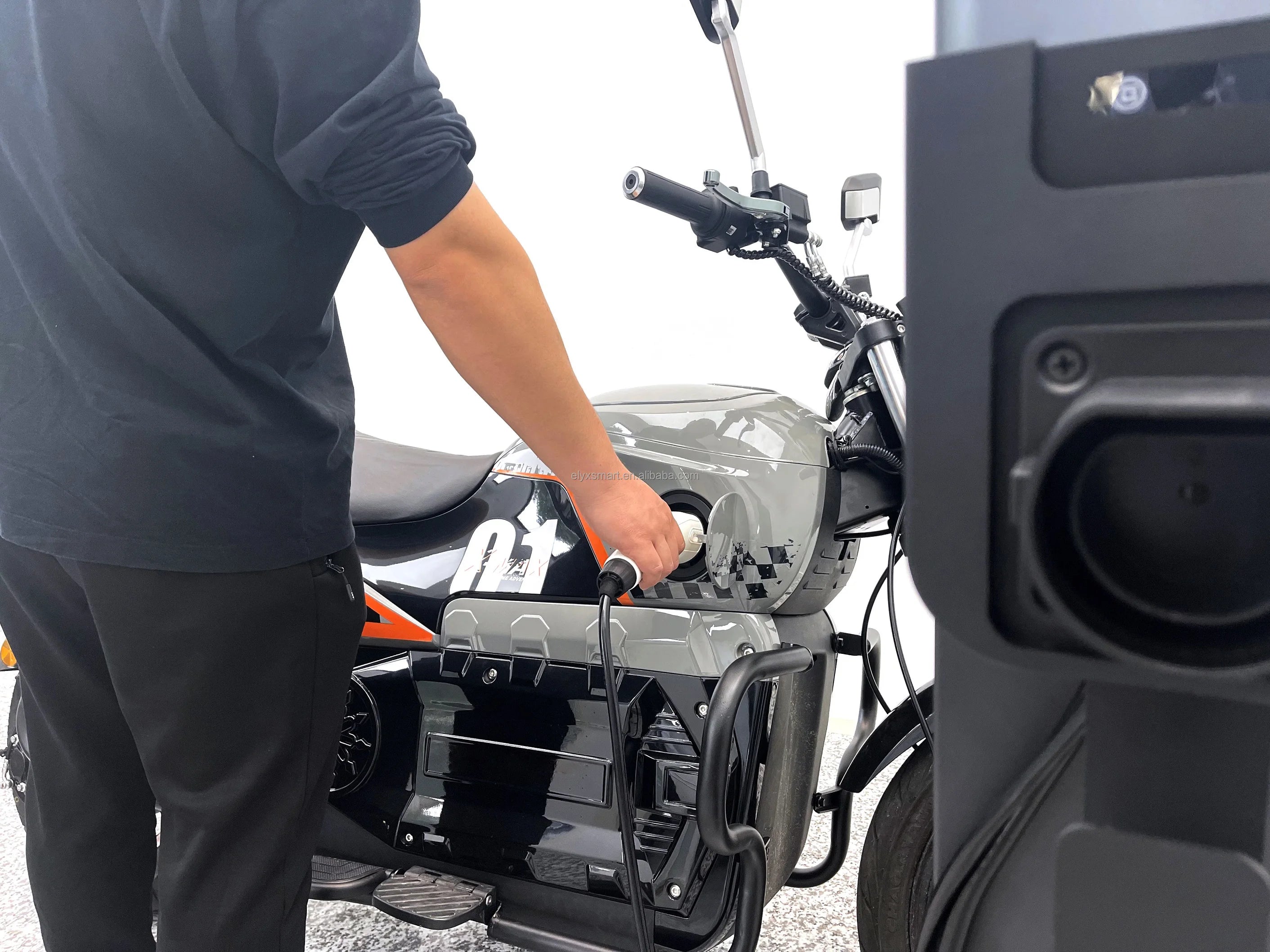 ATV&UTVElyx SU8 New 72V 3000W Big Power Electric Scooter Long Range Without Battery Charger Adult Electric Bike Motorcycle for S