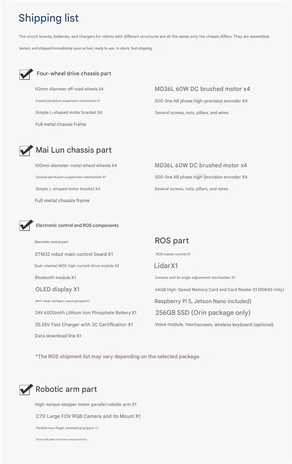 WHEELTEC R550A PLUS ROS Research Robot with Robotic Arm, LiDAR Mapping and Navigation