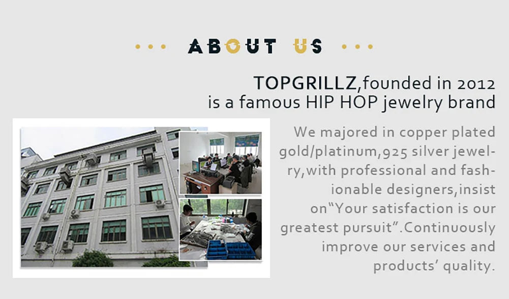 TOPGRILLZ Gold Silver Plated HIP HOP Teeth Grillz Top & Bottom Grills Set With silicone Real Shiny Vampire Tooth Sets