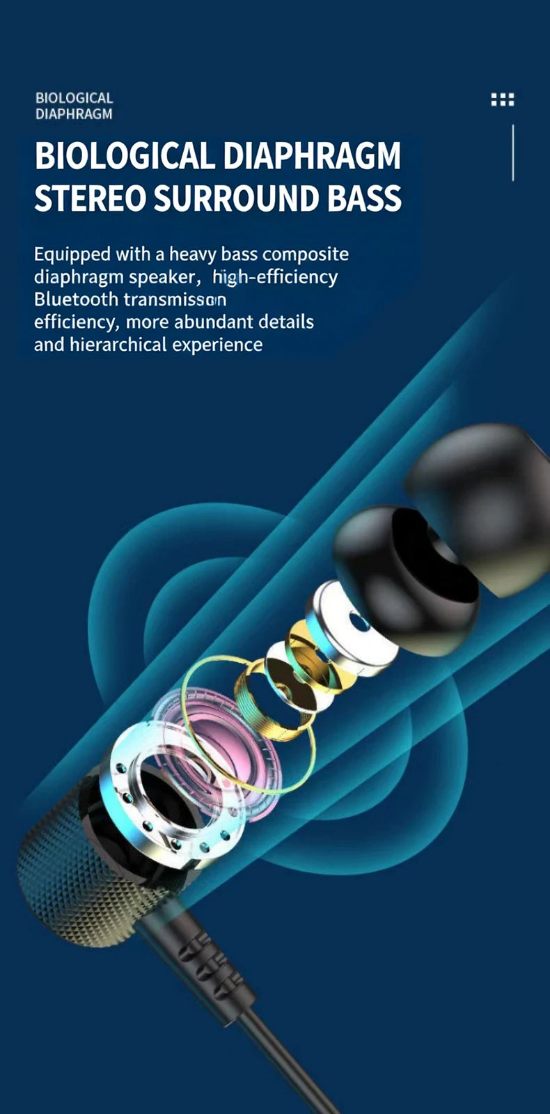 Lenovo Wireless Bluetooth Earphones Neckband Headphones Game StereoSports Headset Halter Waterproof Magnetic Earbud LED Display