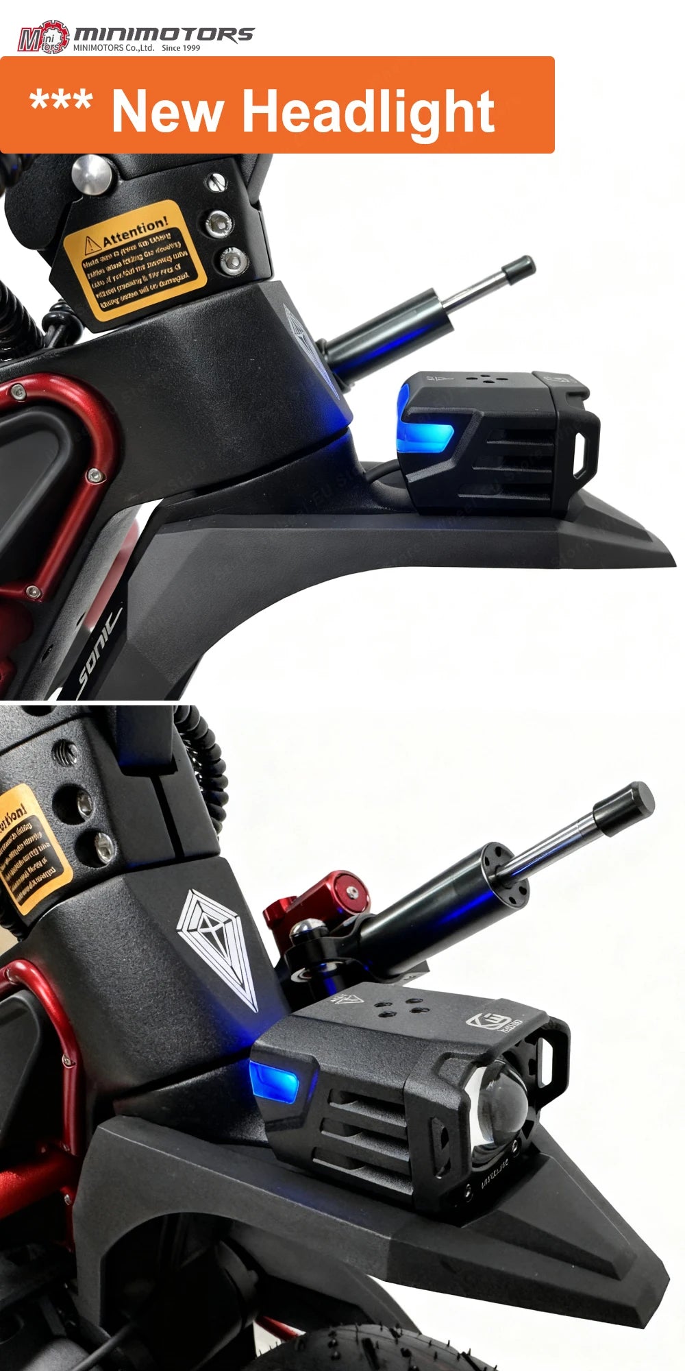 Dualtron Sonic Alien 72V 40Ah EVA Display with Anti-theft Control Dual Motor 2500W*2 Top Speed 100km/h with GPS Function Scooter