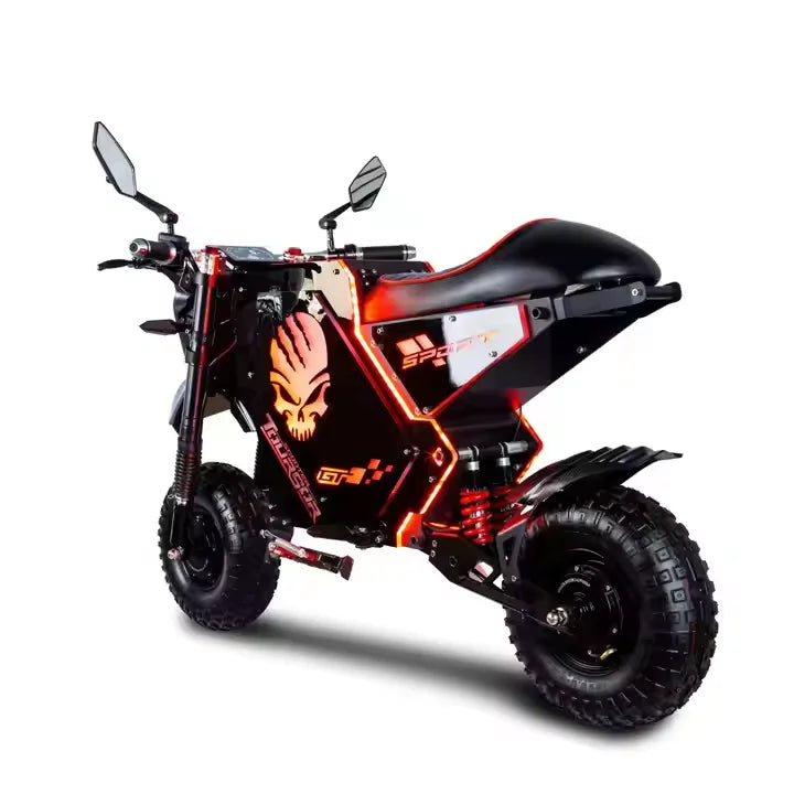 M10 dual-drive high-power electric off-road bike 10000W72V50AH 14-inch wide tire high-performance electric off-road motorcycle