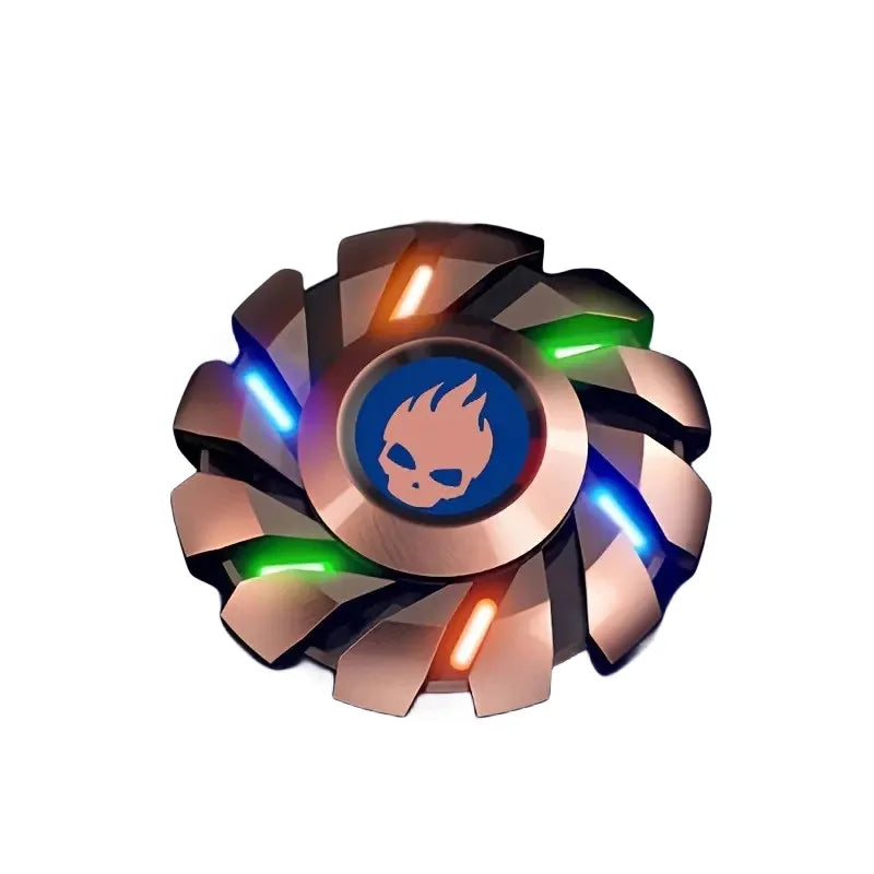 Luminous Fidget Spinner EDC Metal High-grade Stress Relief Rainbow Light Fingers Toy For Children Adult Fast Delivery Products
