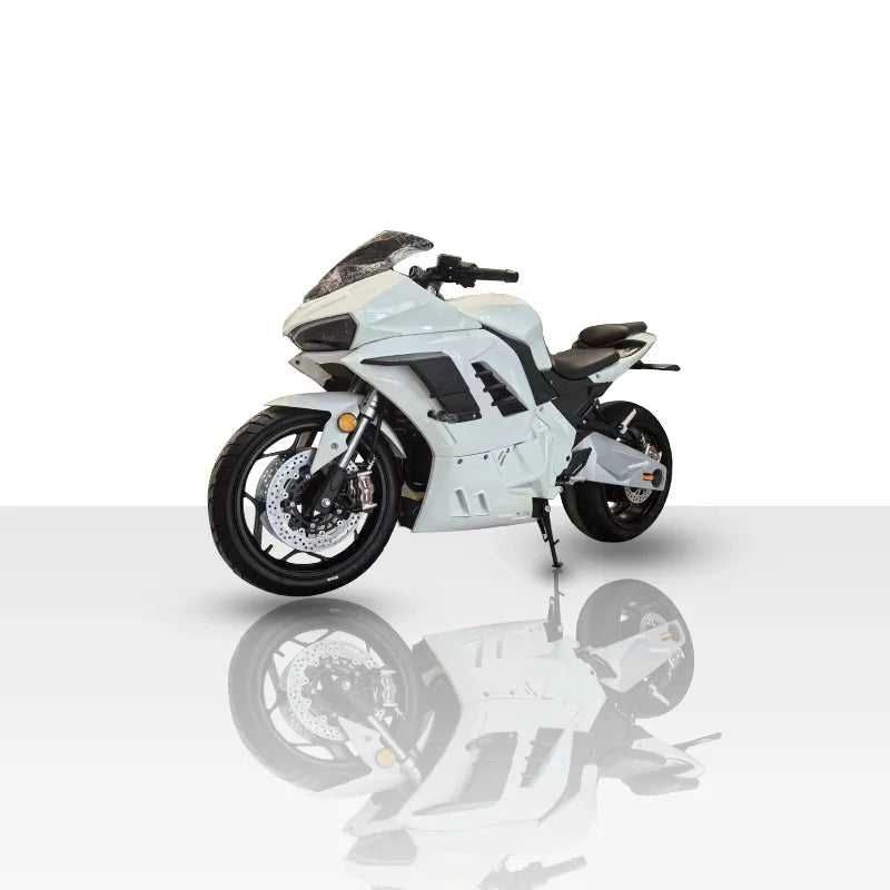 High-Speed H400-N 8000W 72V Racing E-Motorcycle with Single Swing Arm &  Lithium Battery