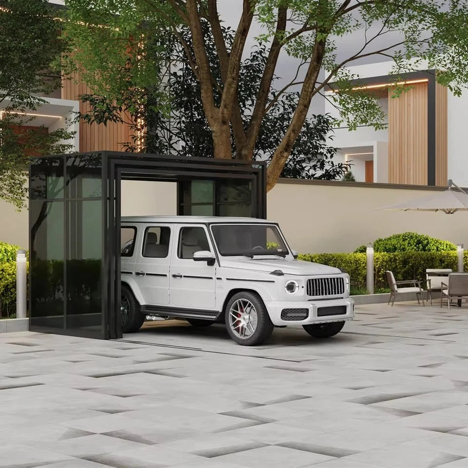 Durable  Automatic Shrinkage Sunshade Garage Foldable Carport, Retractable Carport, Manual, Electric