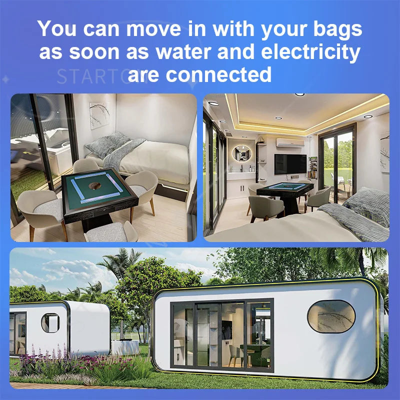 Complete Kits House Container Space Capsule Home Prefab Modular Large Hurricane Proof House Vip Room Capsule Mobile Home