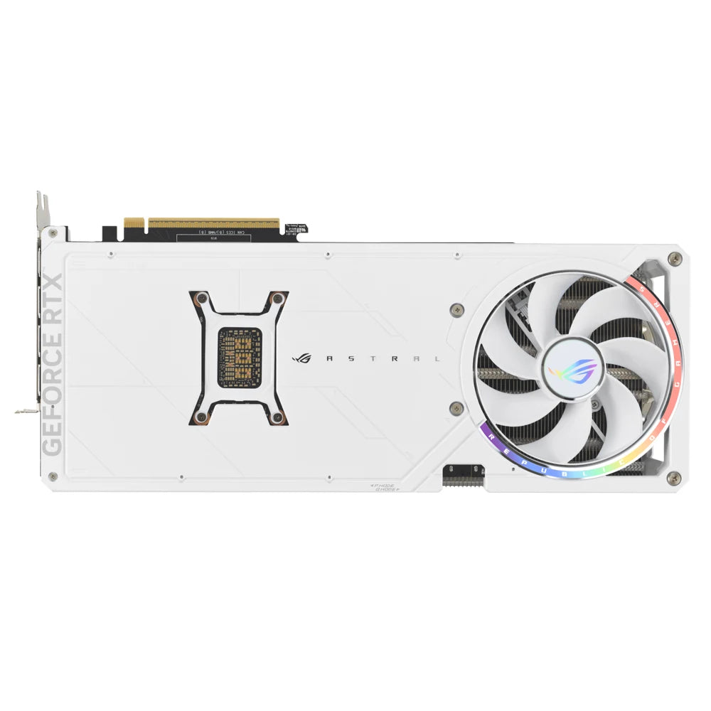 ASUS ROG Astral RTX 5080 O16G White Gaming Graphics Card 16GB GDDR7 PCIe 5.0 Quad-Fan Blackwell DLSS 4 White Edition