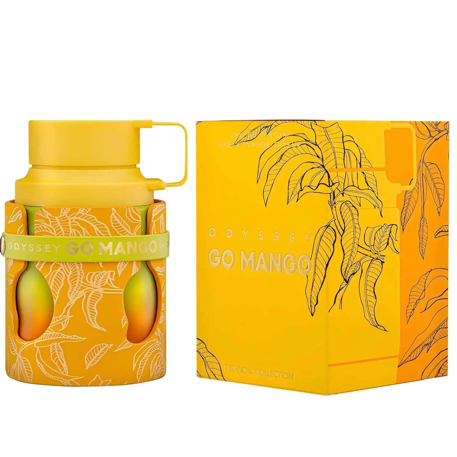 Armaf Odyssey Eau De Parfum Spray Go Mango Tropical Collection - Fruity Woody Amber Vanilla Long-Lasting Unisex Fragrance