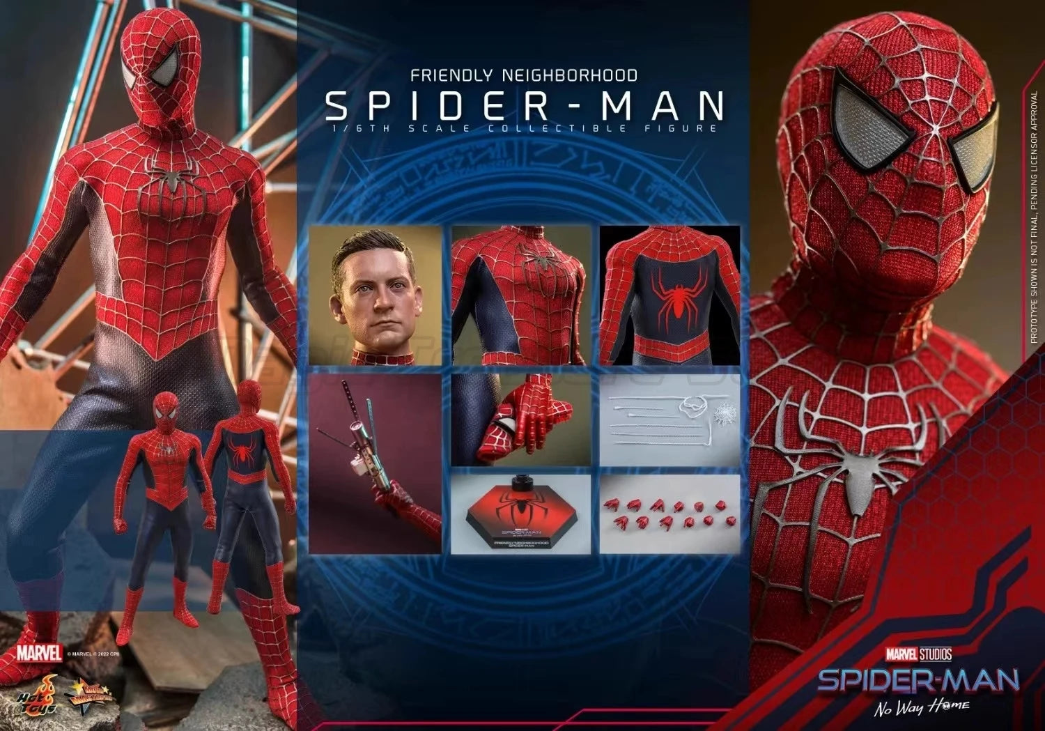 【MT】Hot Toys MMS661 Marvel 1/6 Scale Male Soldier Spider-Man Tobey Maguire Full Set 12inch Action Figure Model Toys Doll