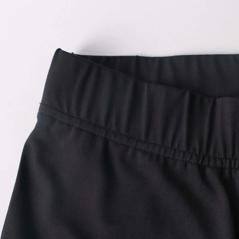 Korean Fashion Winter Black High Waisted Skinny Y2K Women Pants Sexy Glitter Casual Club 2025 Leggings Pants Long