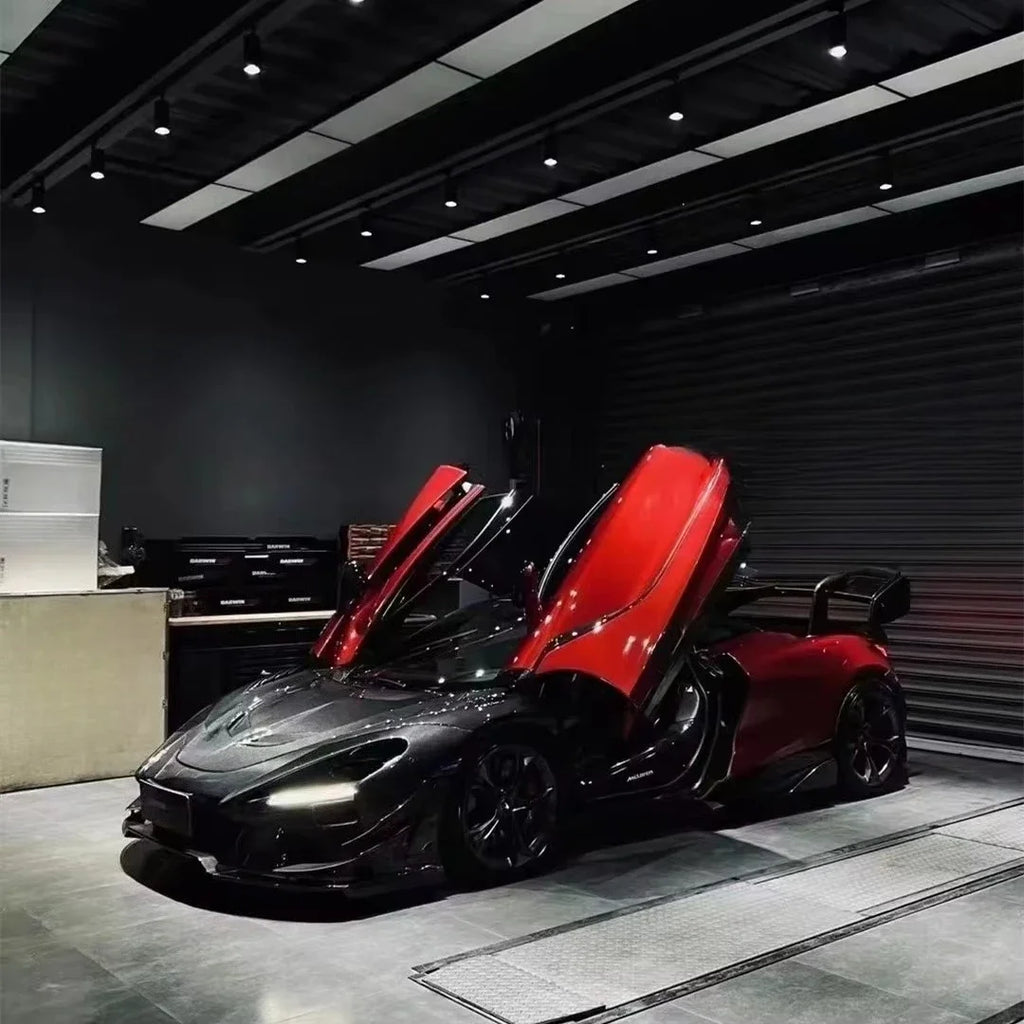 For McLaren 720S Carbon Fiber Body Kit 720S Upgraded Senna GTR-style Front Bumper Hood Spoiler Diffuser Carbon Fiber Body Kit