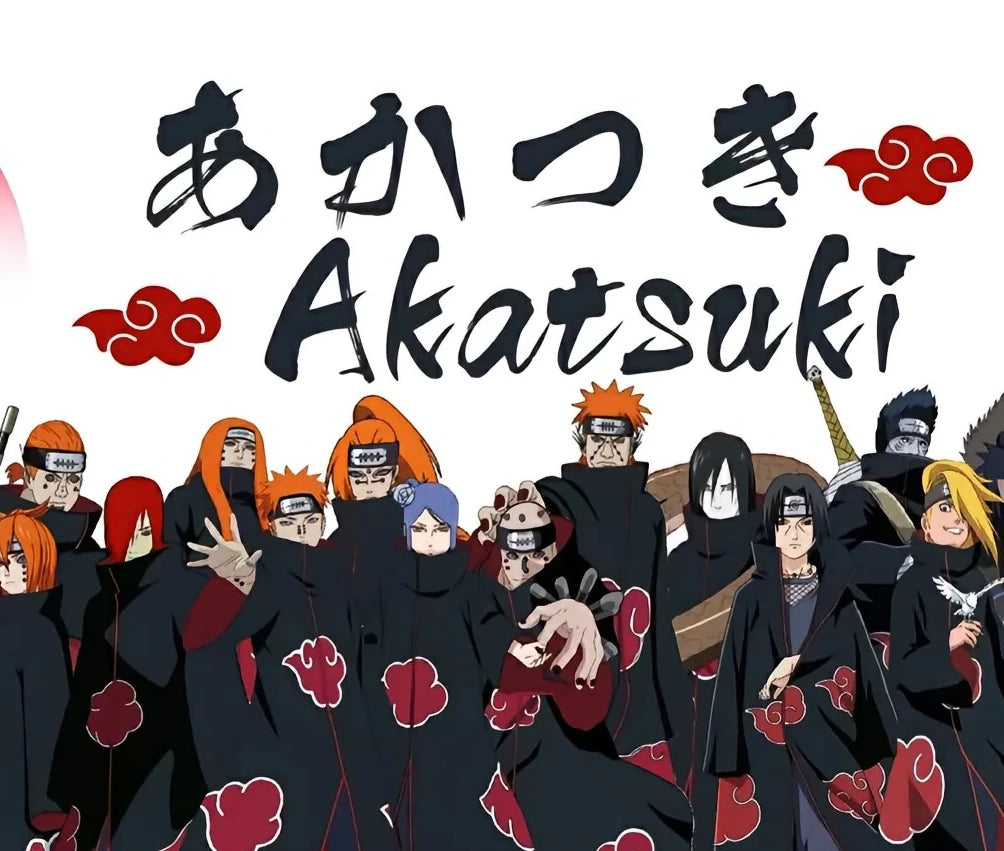 37cm Naruto Akatsuki Figure 6 Pcs/Set Uchiha Itachi Madara Konan Hidan Ninja Super Anime Scene Figurine Decoration Model Toys