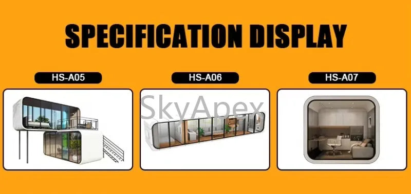 ISO CE Certified Customizable Modular 20ft Smart Apple Cabin Container House with Bathroom Movable Hotel  Use  Windproof  Stable